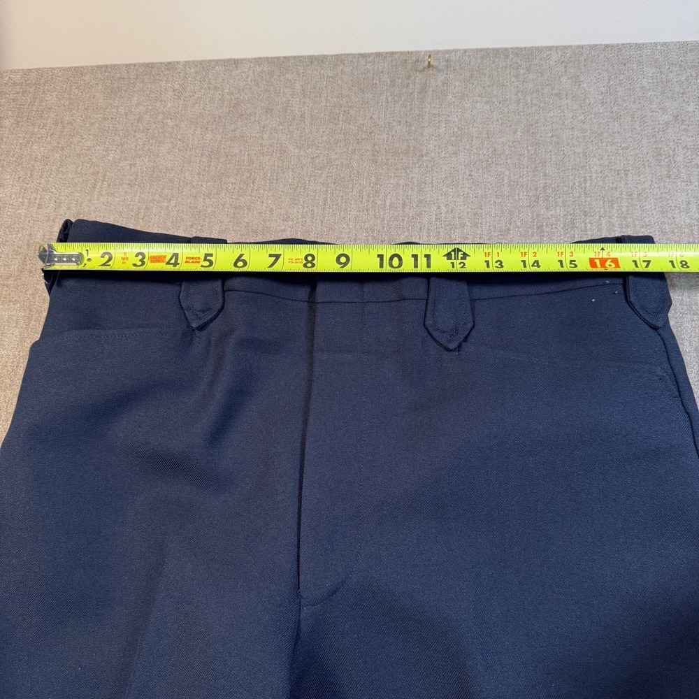 Mesquite Niver Western Wear Mens Navy Straight Leg Trousers USA Made 32x29 - Picture 6 of 7